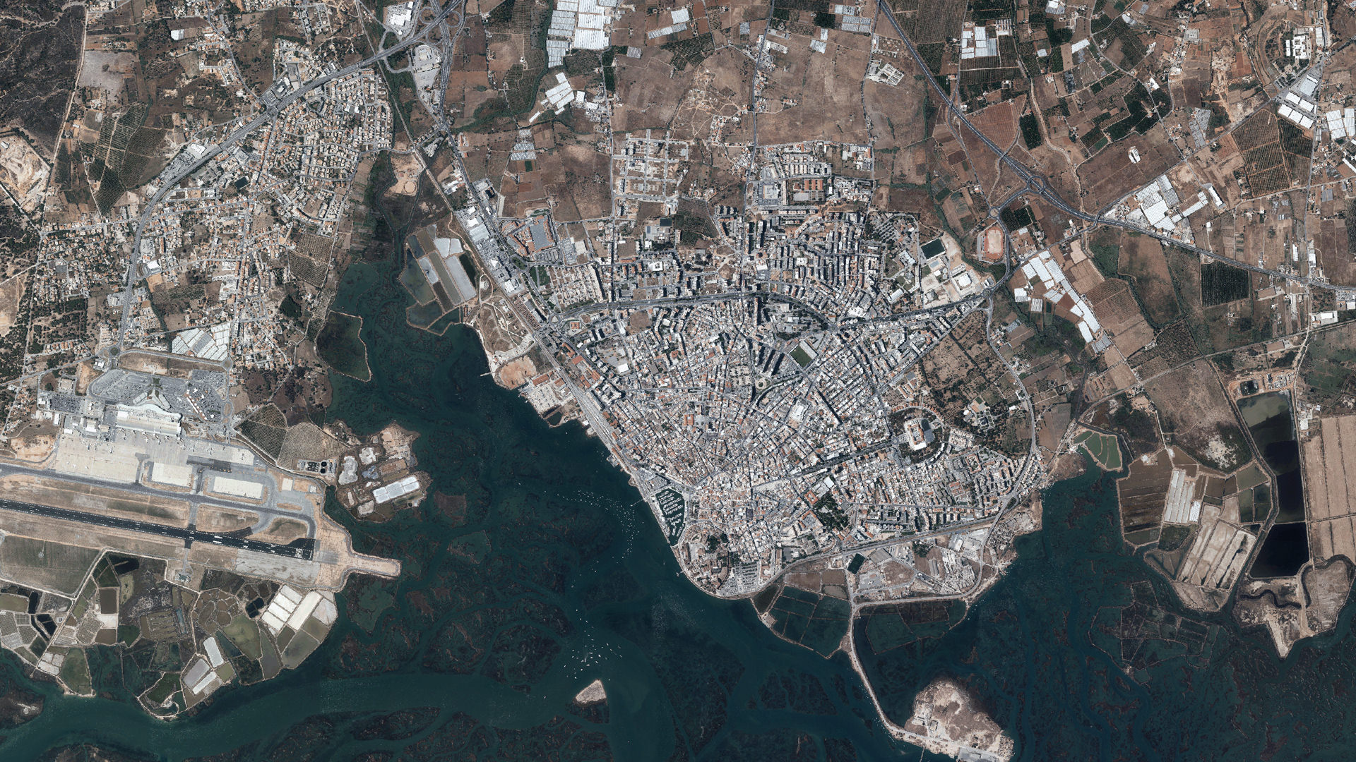 Ortofotomapa de Faro em 2018